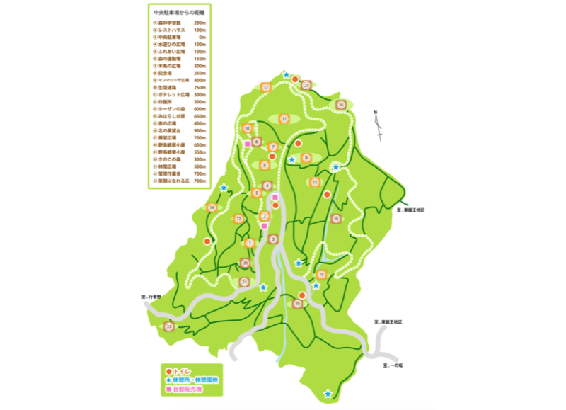 公園の地図（ホームページ）